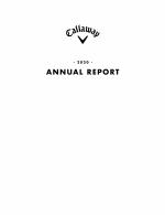 Click here to view Callaway Golf Company 2020 Annual Report