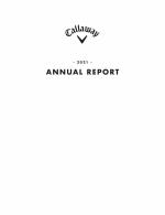 Click here to view Callaway Golf Company 2021 Annual Report