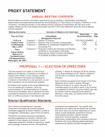 Proposal 1 - Election of Directors