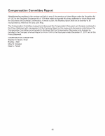 - Compensation Committee Report