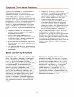 - Corporate Governance Practices