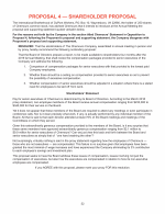 Proposal 4 - Shareholder Proposal