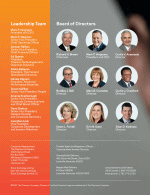 Leadership Team and Board of Directors