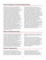 - Board Oversight of Corporate Responsibility