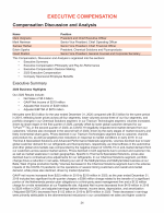 Executive Compensation