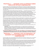 Proposal 2 - Advisory Vote to Approve Named Executive Officer Compensation