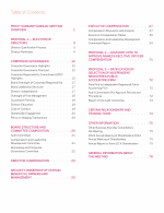 Table of Contents