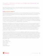 - Report of the Audit Committee