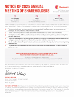 Notice of 2025 Annual Meeting of Shareholders