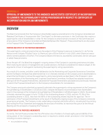Proposal 4 - Approval of Amendments to the Amended and Restated Certificate of Incorporation to Eliminate the Supermajority Voting Provisions with Respect to Certificate of Incorporation and Bylaw Amendments