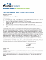 Notice of Annual Meeting of Stockholders