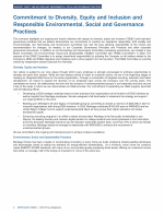 Diversity, Equity and Inclusion and Responsible Environmental, Social and Governance Practices