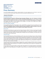 Proxy Summary