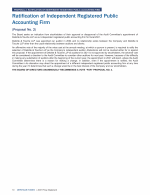 Proposal No. 2 - Ratification of Independent Registered Public Accounting Firm