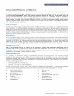 - Compensation Philosophy and Objectives