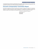 Executive Compensation Committee Report