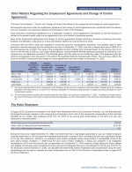 - Other Matters Regarding the Employment Agreements and Change of Control Agreements
