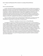 9. Changes in and Disagreements With Accountants on Accounting and Financial Disclosure