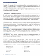 - Compensation Philosophy and Objectives