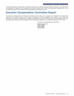 Executive Compensation Committee Report
