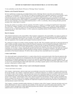 - Report of Independent Registered Public Accounting Firm