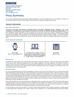 Proxy Summary